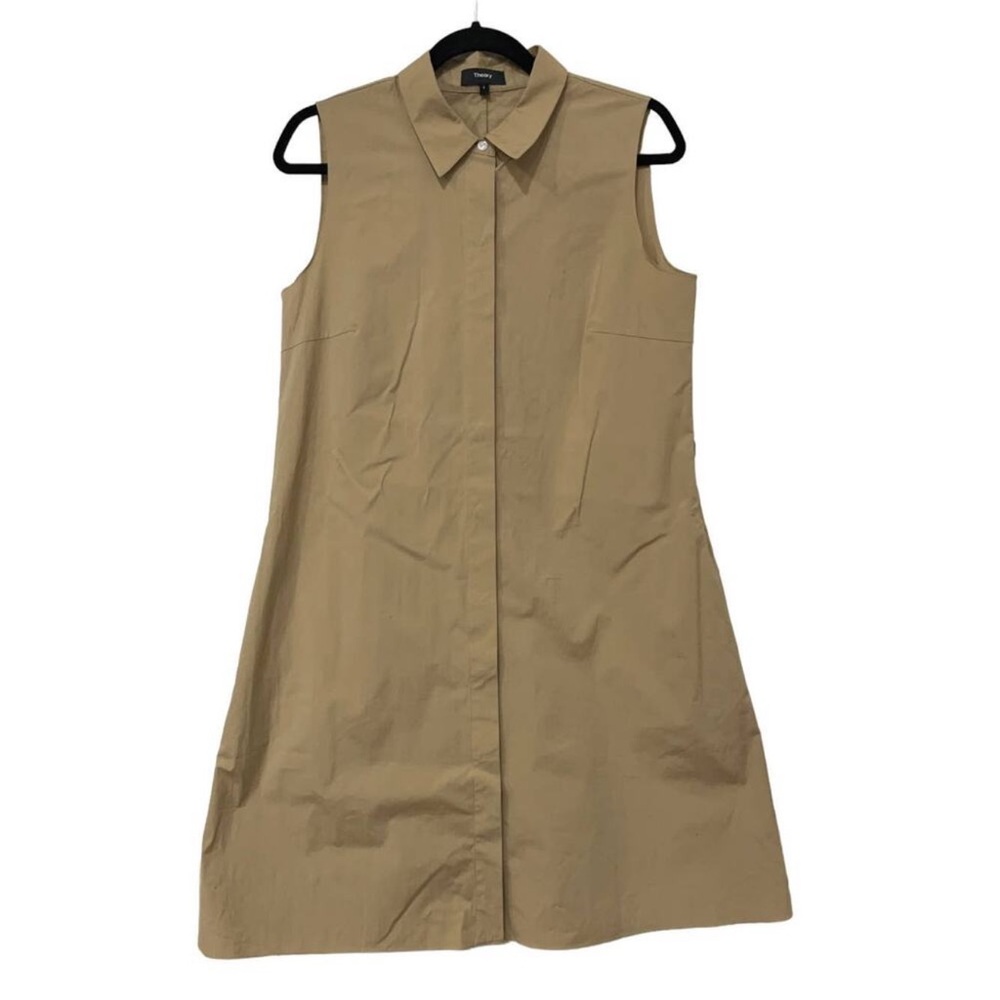 Theory Sleeveless Collared Dress euc